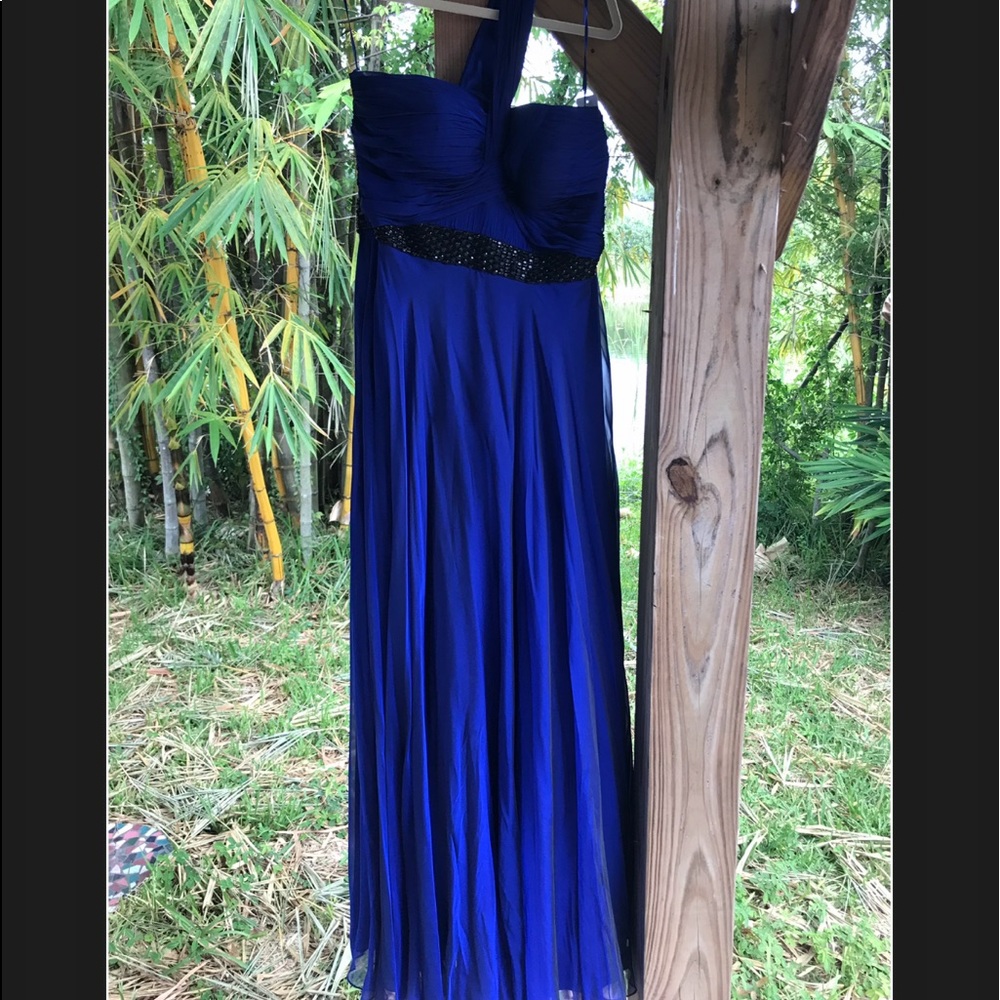 Teri John 👗 royal blue w/empire waste